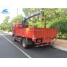 Buy cheap 160hp Sinotruck Howo Light Truck With 3 Tons Stright Arm Crane Mounted from wholesalers