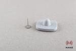 Grey Color EAS Hard Tag , Anti Theft Clothing Tags 42 * 38 Mm Dimension