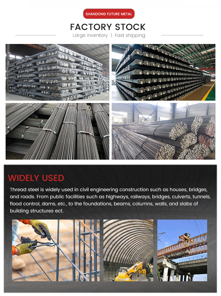 HRB400E HRB500 Carbon Steel Deformed Rebars 10mm Technology Hot Rolled Cold Draw Forge