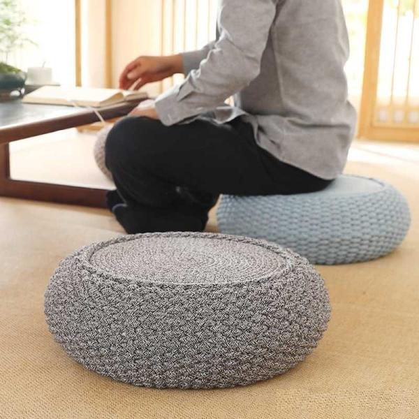 Buy cheap Natural Straw Household Storage Stool Grass Woven Ottoman Box Eco-Friendly Hand-Woven Grass Rattan Stools from wholesalers