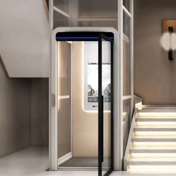 304# Stainless Steel Home Hydraulic Elevator Stainless Steel Frames Of Cabin