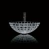 Buy cheap Tempered Glass Wash Basin Bowl 420mm Length Round Glass Vessel Vanity Sink from wholesalers