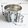 Buy cheap 152.4mm 6 Inch Stainless Steel Exhaust Clamps Car For Exhaust Tips / Muffler Repair from wholesalers