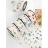 Buy cheap Flower Printed Personalized Organza Ribbon 4cm Flora Ivory Organza Ribbon from wholesalers