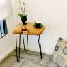 Buy cheap 52.5cm Height FEDEX Triangle Iron Wood Coffee Table Chinese Fir Board from wholesalers