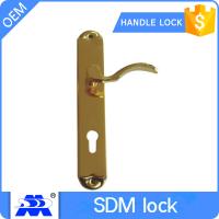 Buy cheap Unique Brass Plate Door Handle Sets , Keyed Entry Door Handlesets product