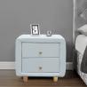 Buy cheap SUNNY 2 Drawer Modern Nightstand Plywood Fabric Linen Covered Cabinet Drawers from wholesalers