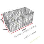 Iso 4mm Galvanized Gabion Welded Wire Mesh 0.5x0.5x1.0m