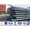 Buy cheap Transmission Gabon Q345 Steel Utility Pole , Metal Power Poles 10m 330KG from wholesalers