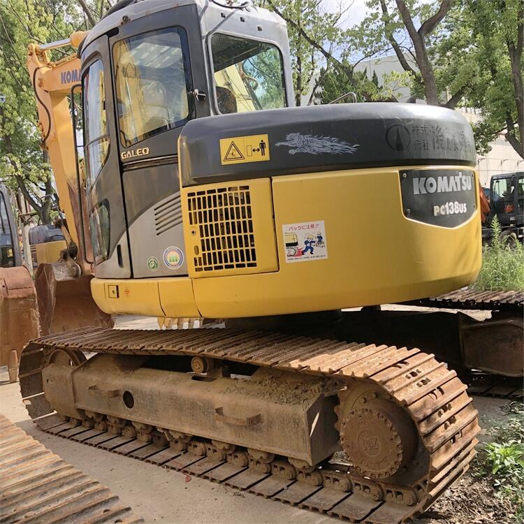 Cummins 68.4KW Used Komatsu PC128 PC138 Crawler Excavator Machine for Construction Needs