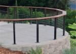 Secure Cable Series Interior Stainless Steel Stair Railings , SS Wire Balustrade