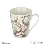 300ml Floral Bone China Travel Mug Custom Logo Microwave Safe