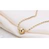 Buy cheap Steel Ball Pendant Necklace Fashion Jewellery Stainless Steel Jewelry Gold Plating Necklace from wholesalers