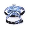 Buy cheap No Pull Leather Adult Dog Walking Training Harness With Bow Floral Design from wholesalers