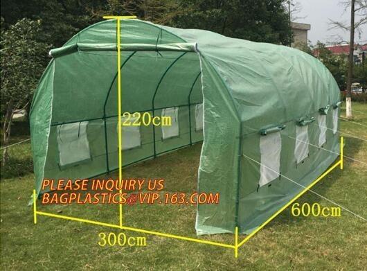 Buy cheap WATER PROOF UV COATING REINFORCED PE HYDROPONIC GREENHOUSE, PE WOVEN OUTER DOOR, Polytunnel Mini Tunnels Walk in Greenho from wholesalers