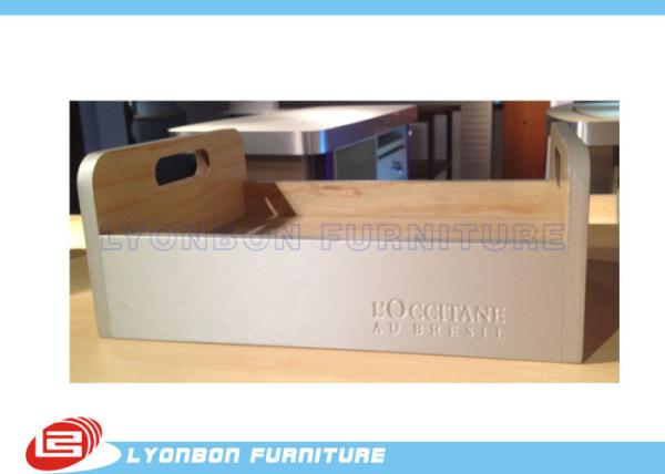 Buy cheap Modern Wood Countertop Display Stand For Supermarket , LOGO Sticker from wholesalers