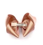 Fashion Champagne 6"Children Hair Bows With Clips Set For Birthday Gifts