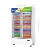 Buy cheap 520W LED Commercial Supermarket Refrigerator 1200L With Three Glass Door from wholesalers