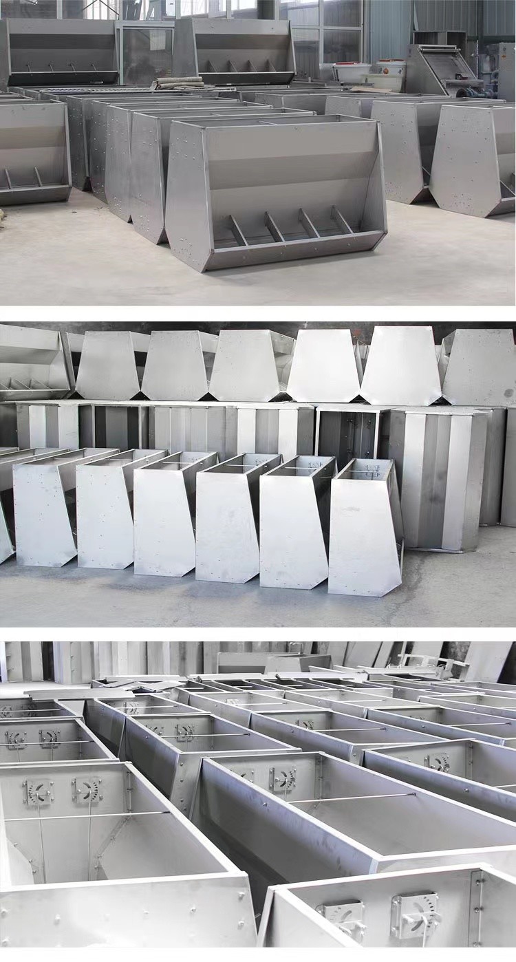 SUS 201 Stainless Steel Feed Trough For Weaning Pig Hog 6 Holes