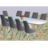 Buy cheap Luxury Contemporary Dining Table Heavy Duty Steel Legs With Chinese Ceramic from wholesalers