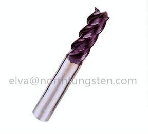 Buy cheap Tungsten ccarbide end mill, CNC milling cutter 4 flutes 2 flutes 3 flutes,45,50 HRC degree from wholesalers