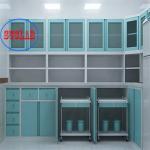 Full Steel Hospital Clinic Furniture Treatment Cabinet Hinge 110 Degree L 3000*W