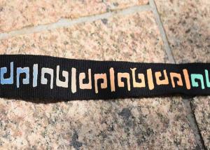 China Colourful Logo Custom Screen Printing Patches for 20mm Black Webbing on sale