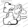 Buy cheap D1100 D1102 DH1101 Full Gasket Set Head Gasket 15354-03310 Upper 07916-24345 Lower 07916-24980 Suitable For Kubota from wholesalers