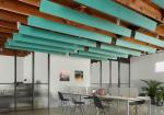 Suspended Sound Proof Pet Acoustic Ceiling Board Polyester