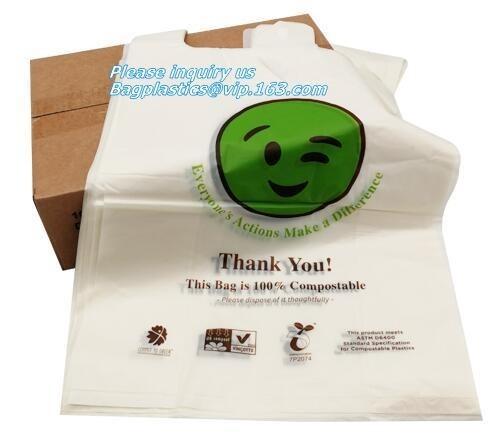 Buy cheap biodegradable packing bags, Biobag Compostable T-Shirt Bag, Compostable t-shirt bag, degradable bag manufacturer vest ca from wholesalers