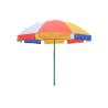 Buy cheap Promotional UV Beach Umbrella Custom Printing 170g Polyester Steel Shaft from wholesalers