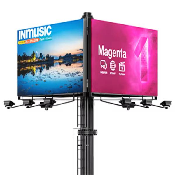 Buy cheap Outdoor Waterproof Light Pole LED Display Screen P3.91 Full Color from wholesalers