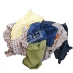 Dark color rags 100% cotton Used Cloth Scraps marine use recycled cotton rags