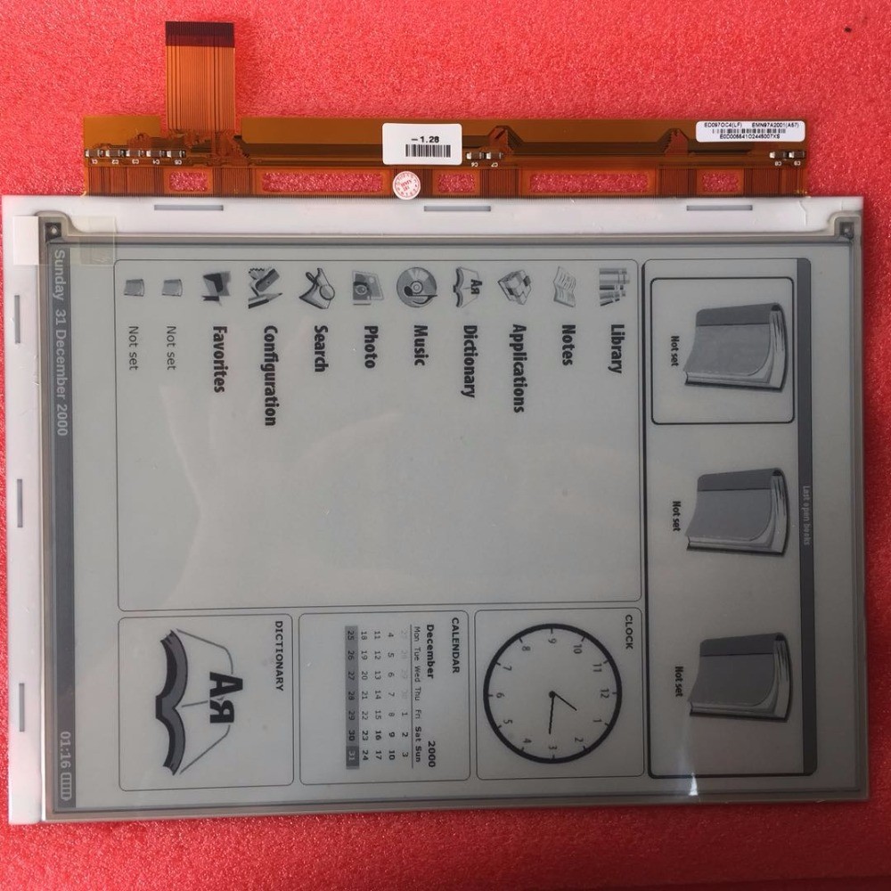 ED097OC4 Flexible E Paper Display Anti Glare Hard Coating CE / FCC Certificated