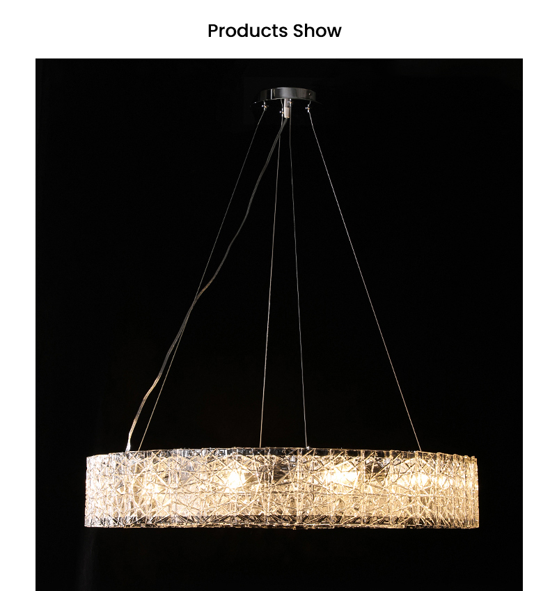 Modern Crystal Chandelier Lighting Art Decor Round Suspesion Luxury Chandelier(WH-MI-448)