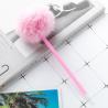 Buy cheap Lovely Colorful Soft Fluff Plastic Ball Pen 1.0mm Slender Barrel Gift Ballpoint Pens from wholesalers