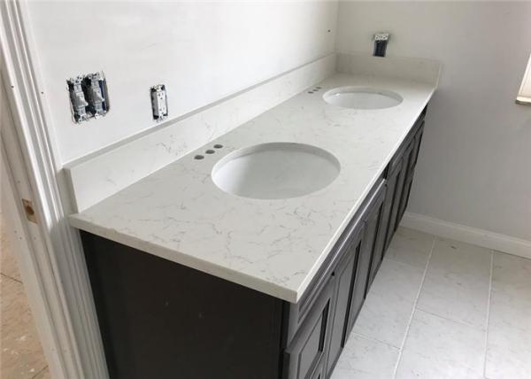Buy cheap Kitchen Engineered Stone Vanity Tops Double Sink For Apartment Renovation from wholesalers