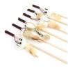 Buy cheap M Size Cat Teaser Wand Cute Wood Cat Feather Wand OEM ODM Cat Teaser Stick from wholesalers