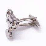 Promotional Gifts Enamel Cufflinks Soft Enamel / Hard Enamel Metal Cufflinks