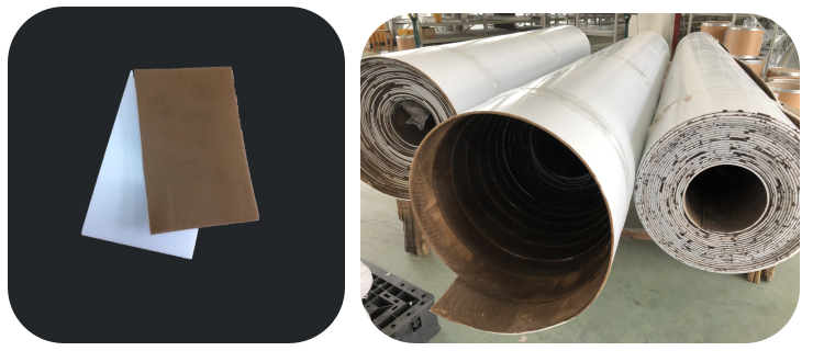 PTFE Gasket Sheet Skived Rolls One-Side Etched for stainless Steel
