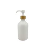 Plastic 500ml Lotion Dispenser Bottle White Matte Round Tube Spiral Lotion