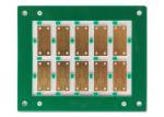 35um HDI Double Sided PCB V Cut Green Ink Immersion Gold LPI PTFE