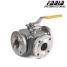 Buy cheap Manual High Pressure Three-Way Flange Ball Valve Stainless Steel from wholesalers