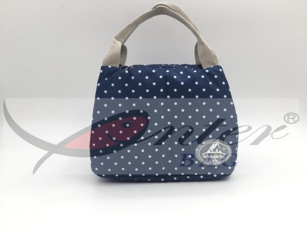 Buy cheap Blue 420D Polyester Travel Cooler Bag For Picnic Large Capacity 21.5*18*17 Cm from wholesalers