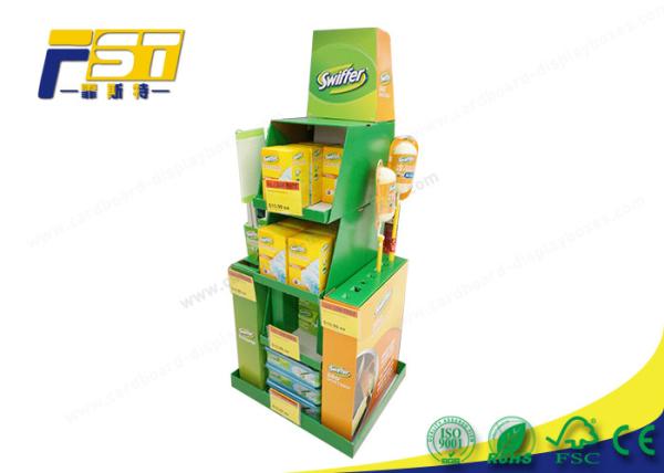 Buy cheap Folding Floor Cardboard Pallet Display Custom Retail Promotion For Supermarket from wholesalers