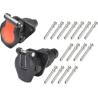 Buy cheap 24v 15 Pole Trailer Plug Socket Crimp Type Trailer Truck Socket ISO12098 from wholesalers
