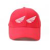 Buy cheap High Quality Ladder cloth red Customize rubber printing wings Logo baseball sports Hats Caps from wholesalers