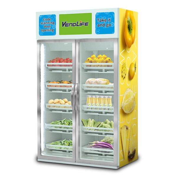 Buy cheap cabinet Smart Vending Machine 2.14m tall 20kg each layer 0.3KW Single Door from wholesalers