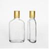 Buy cheap Glass Products 100ml Custom Clear Flat Glass Flask for Whiskey and Spirits Bottle from wholesalers