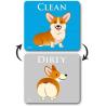 Buy cheap reversible Cartoon Animal Dirty Clean Magnet Dishwasher dirty Sign For Kitchen from wholesalers